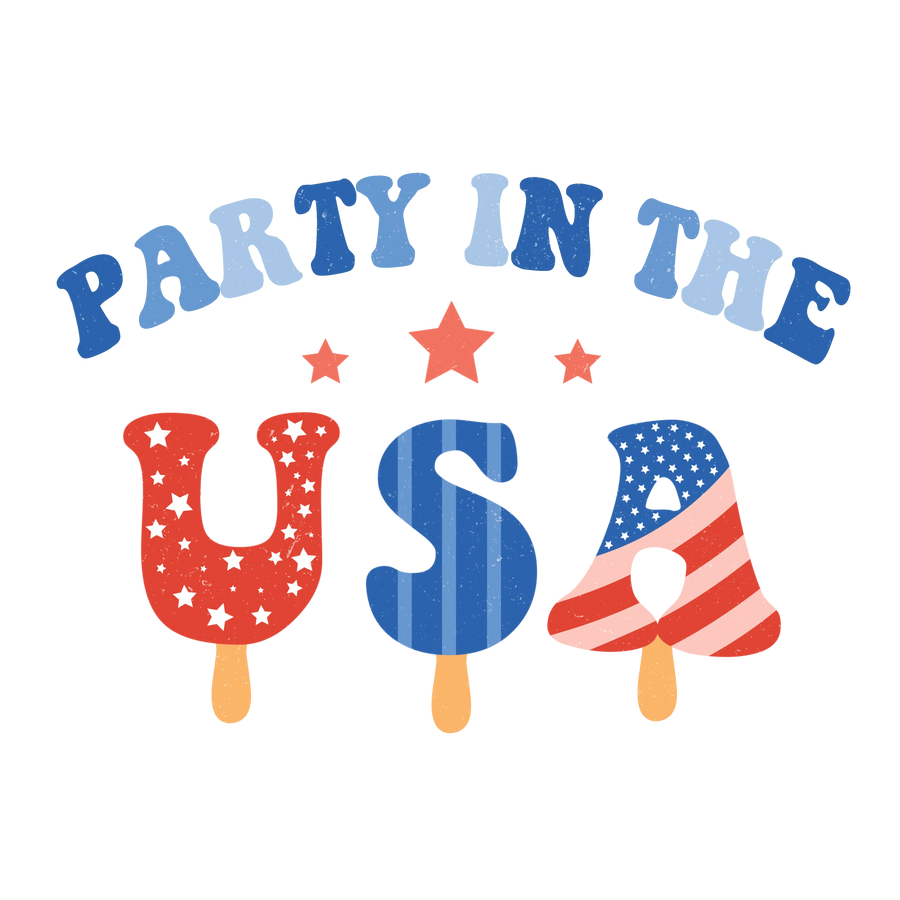 Party in the USA DTF Design - Ready to Press V3 | DTF Dallas