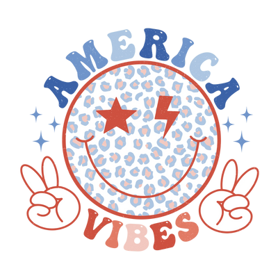 America Vibes Design DTF-Ready to Press | DTF Dallas - DTF Dallas 