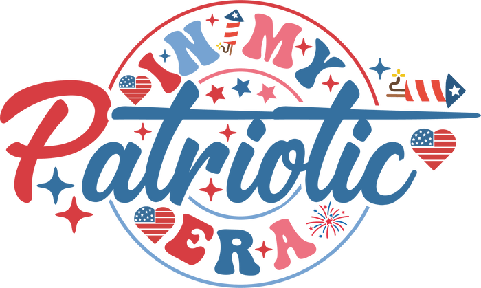 In My Patriotic Era Design pressed on a garment