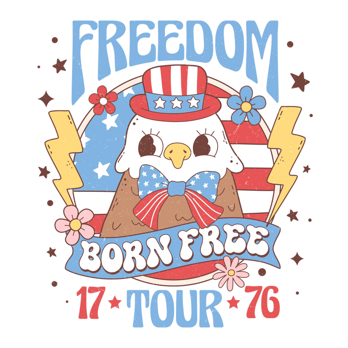 Freedom America Design pressed on a garment