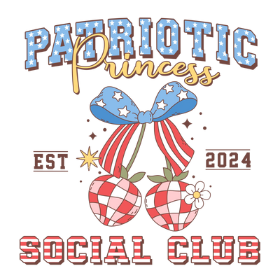 Patriotic Princess Design - DTF Ready To Press - DTF Dallas 