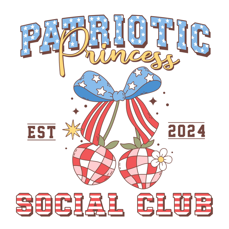Patriotic Princess Design - DTF Ready To Press