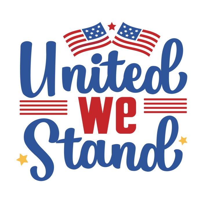 United We Stand Design pressed on a garment