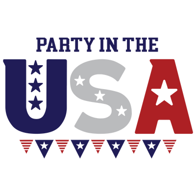 Party in the USA DTF Design - Ready to Press V1 | DTF Dallas - DTF Dallas 