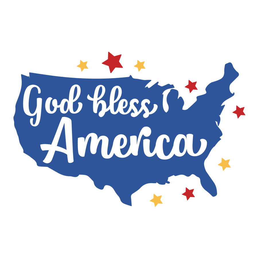 God Bless America Design DTF-Ready Press (V1) | DTF Dallas