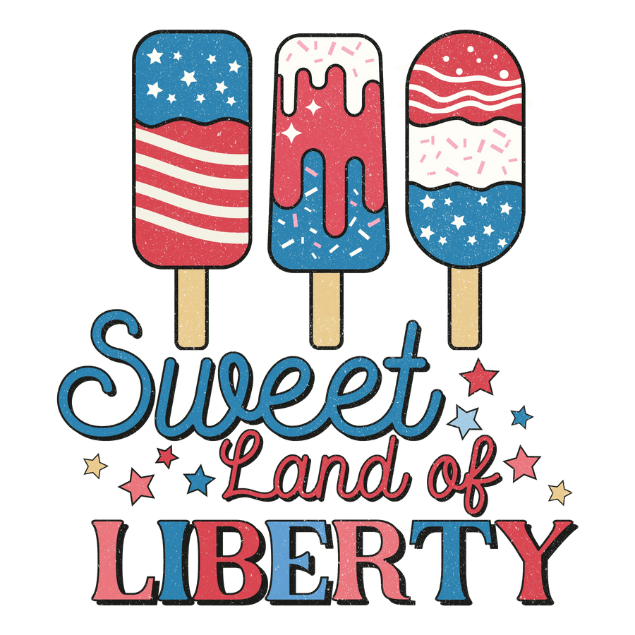 Sweet Land of Liberty DTF Design Ready to Press | DTF Dallas