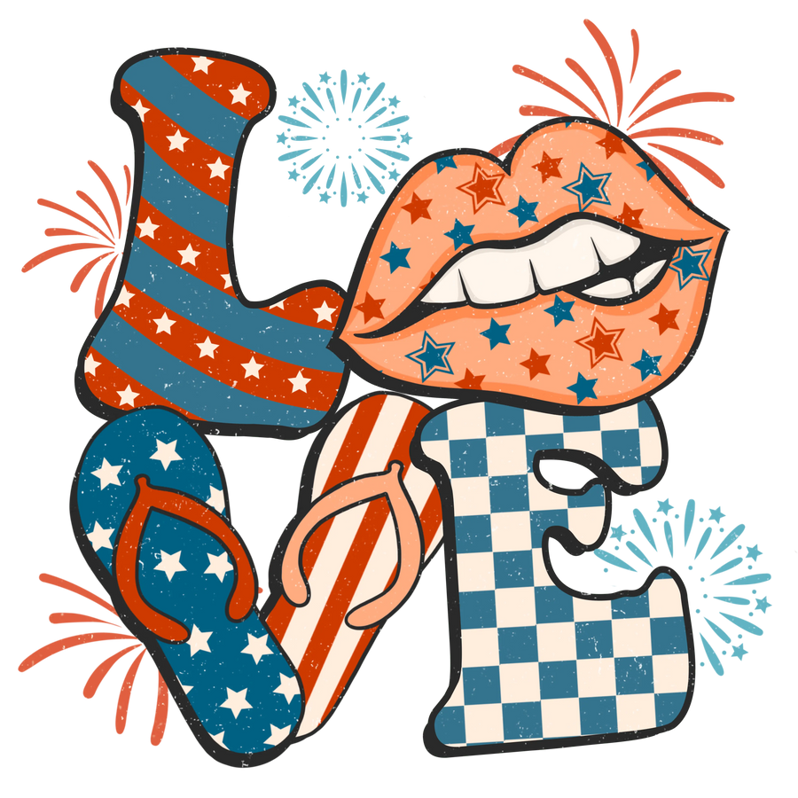 Happy 4th of July Design DTF-Ready Press (V1) | DTF Dallas