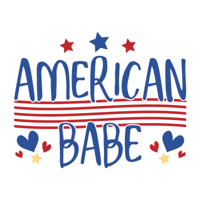 American Babe Design DTF - Ready to Press (V1) | DTF Dallas - DTF Dallas 