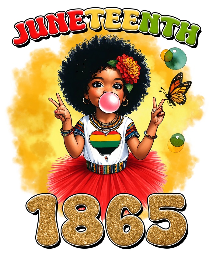 Juneteenth Kids Design pressed on a garment