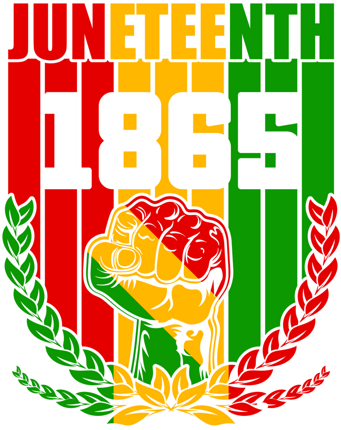 Juneteenth Design  (V4) pressed on a garment