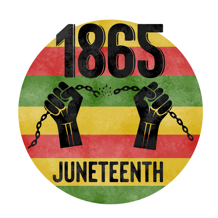 Juneteenth Black Pride Design pressed on a garment