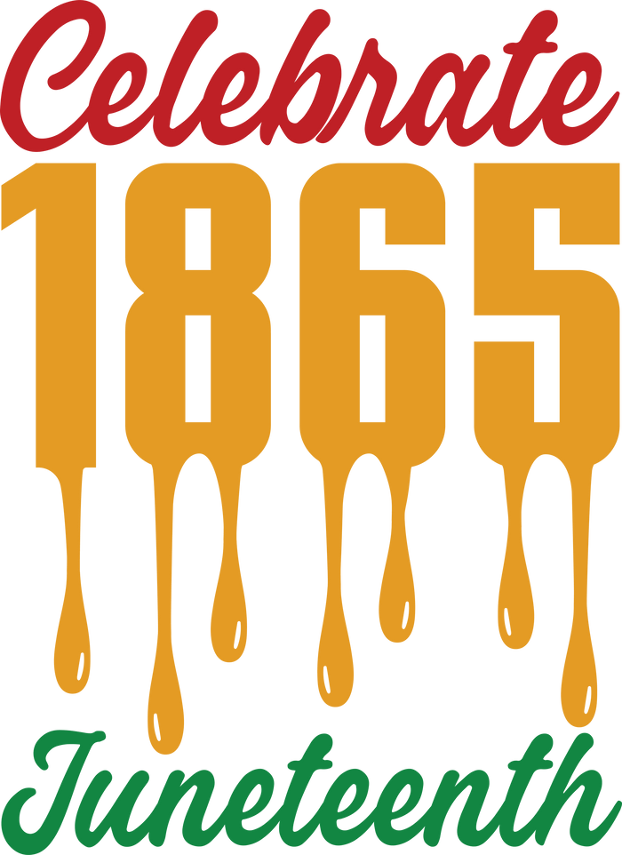 Celabrate Juneteenth Design pressed on a garment