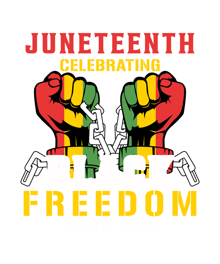 Juneteenth Celebrating Design DTF-Ready (V1) pressed on a garment