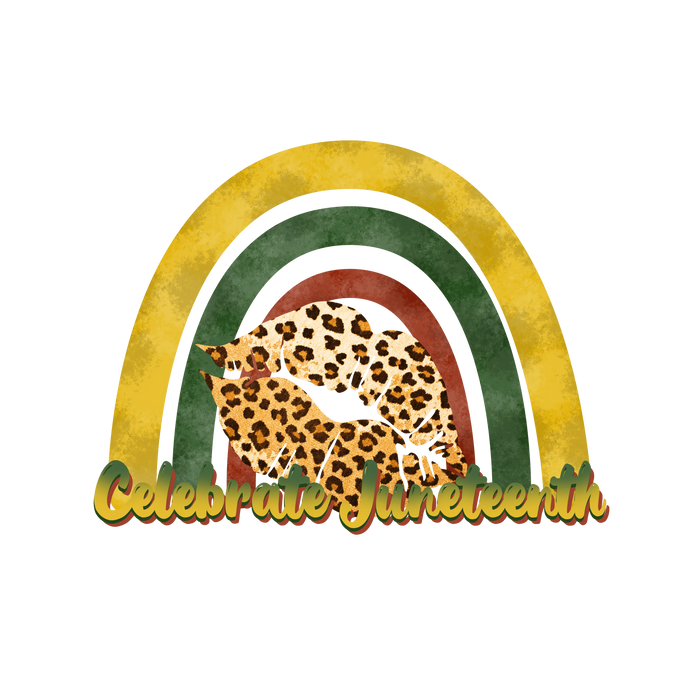 Celebrate Juneteenth Design pressed on a garment