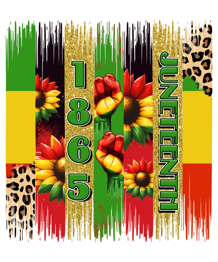 1865 Juneteenth Design DTF  V3 pressed on a garment