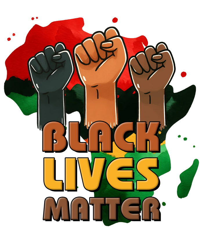 Black Lives Matter Design pressed on a garment