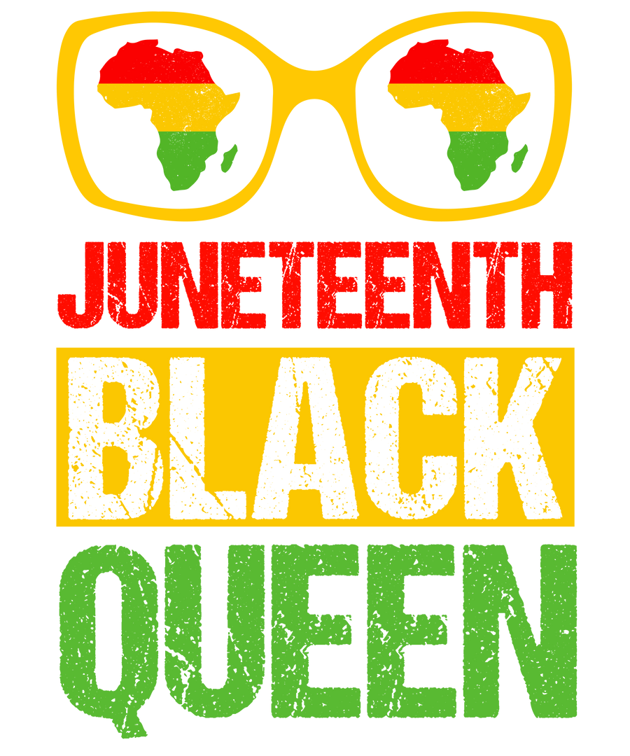 Juneteenth Black Queen Design - DTF Ready To Press