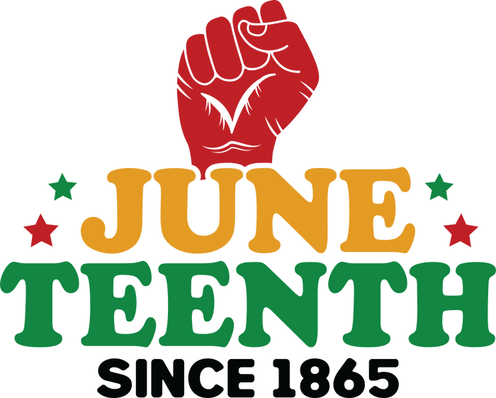Juneteenth Design  (V2) pressed on a garment