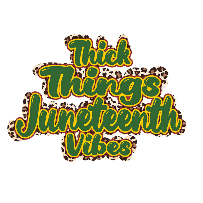 Juneteenth 1865 Design  (V2) pressed on a garment