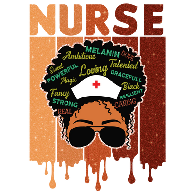 Nurse Juneteenth Design - DTF Ready To Press - DTF Dallas 
