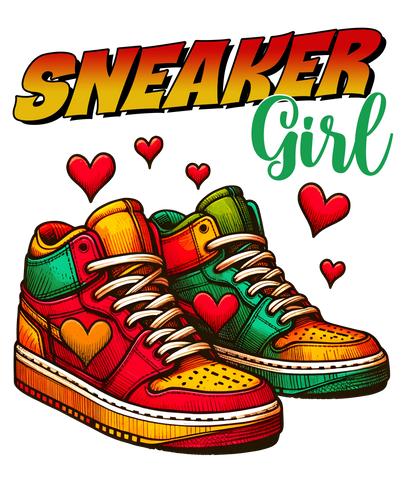 Sneaker Girl Juneteenth Design - DTF Ready To Press - DTF Dallas 