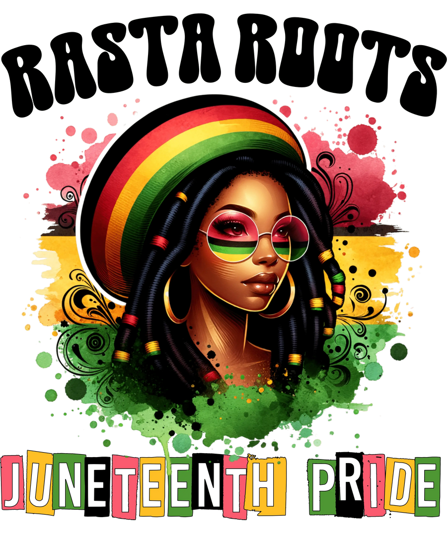Rasta Rooods Juneteenth Pride Design | DTF Dallas