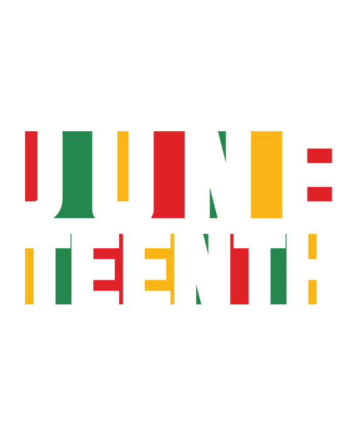 Liberation Day Juneteenth Design pressed on a garment