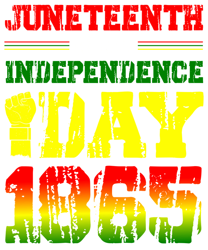 Juneteenth Is My Independence Day Design (V1) pressed on a garment