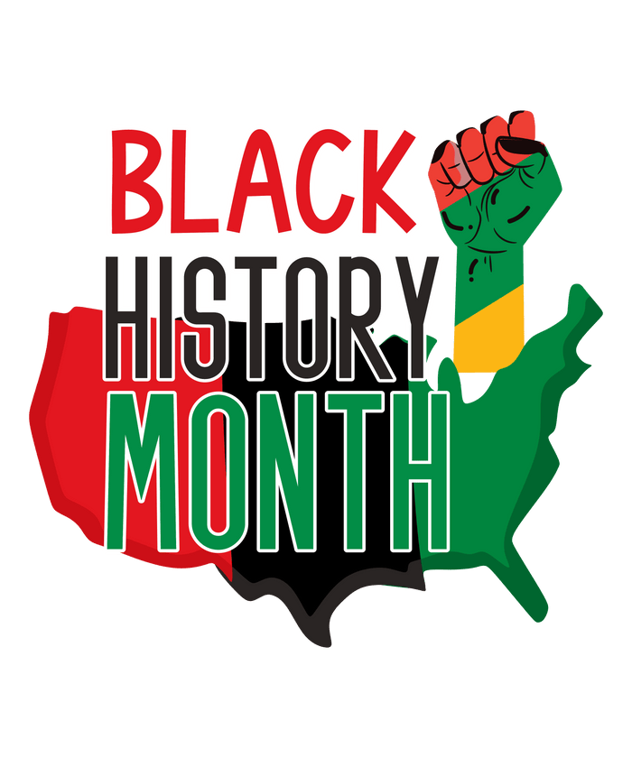 Black History Month Design pressed on a garment