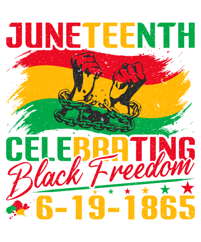 Juneteenth Celabrating Design pressed on a garment