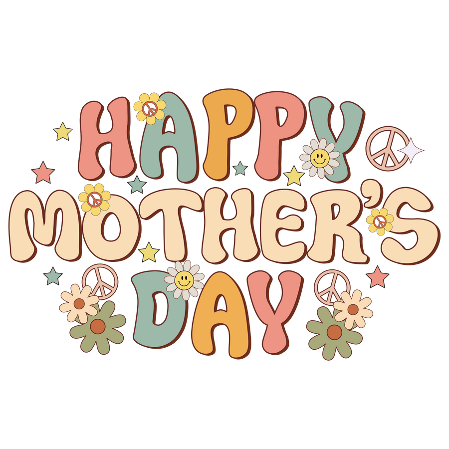 Vintage Happy Mother's Day Design | DTF Dallas