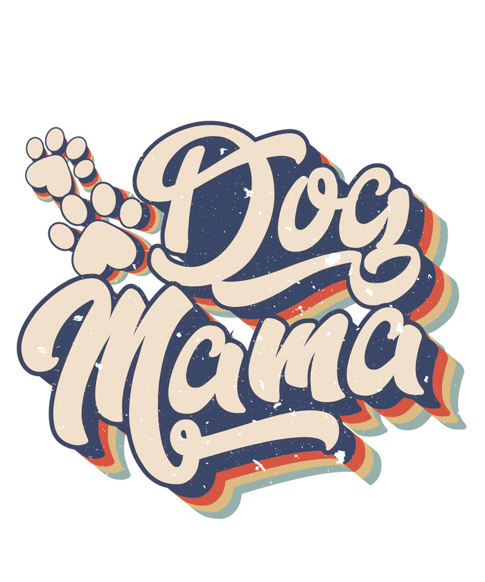Retro Dog Mama Design pressed on a garment
