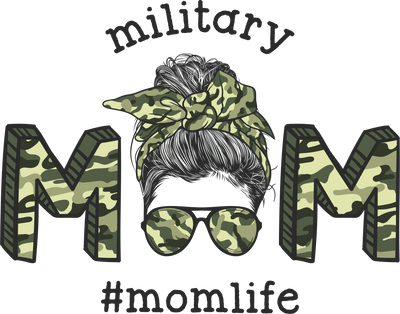 Military Mom DTF Design - Ready to Press | DTF Dallas - DTF Dallas 