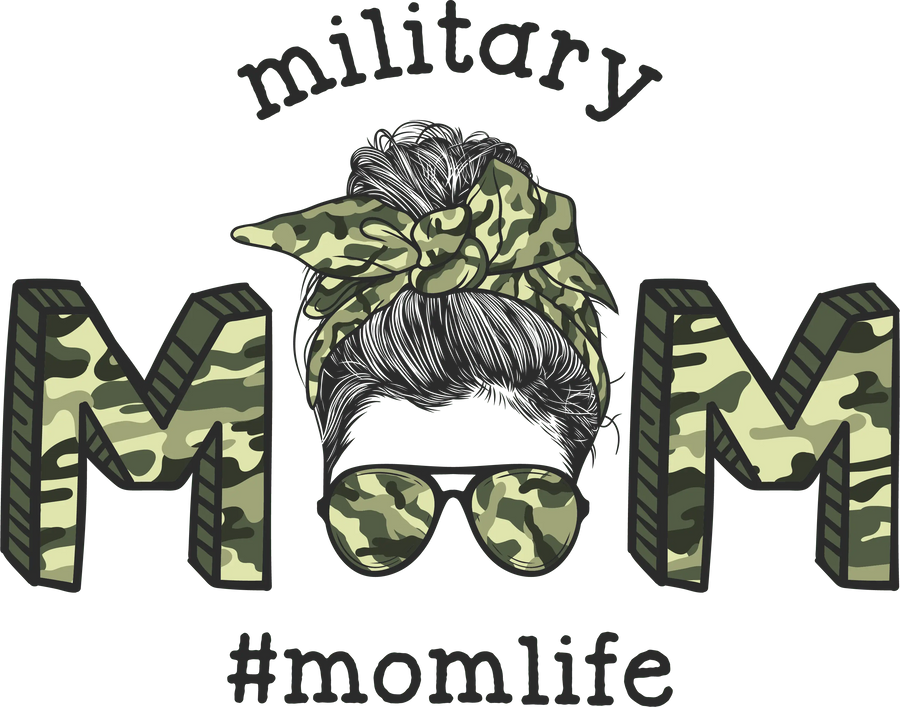 Military Mom DTF Design - Ready to Press | DTF Dallas