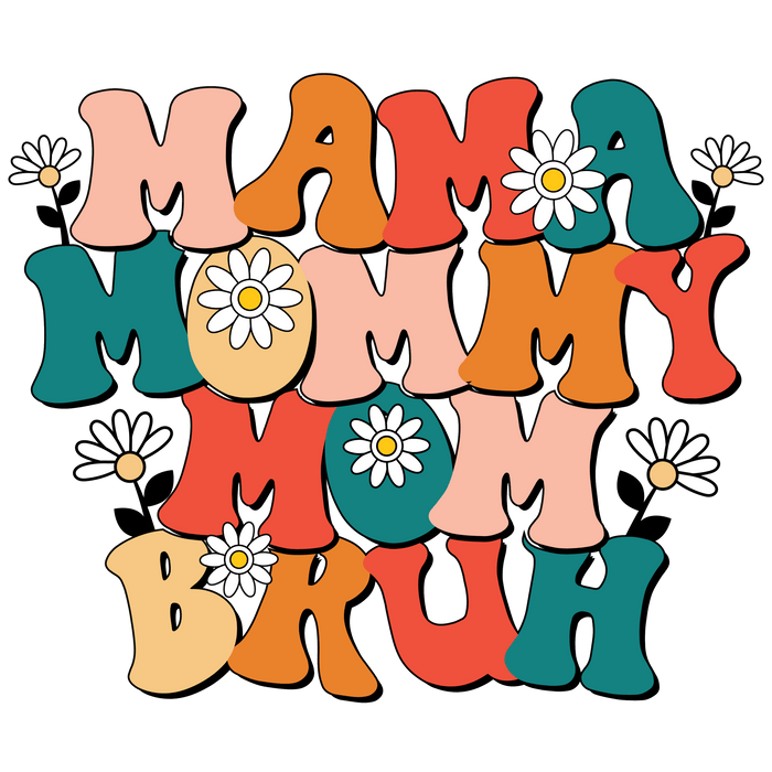 Happy Mothers Day Design pressed on a garment