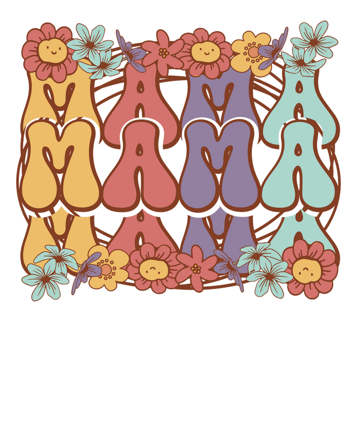Floral Mama Design pressed on a garment