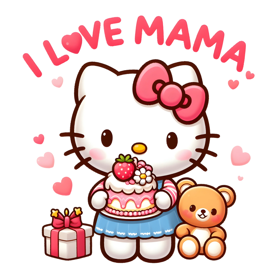 Hello Kitty Mother's Day Design - DTF Ready To Press