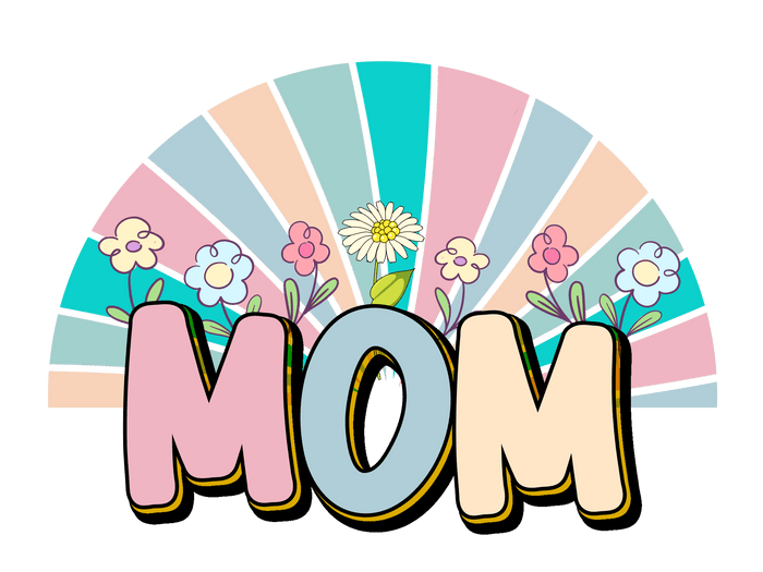 Cute Mother's Day Design  V2 pressed on a garment