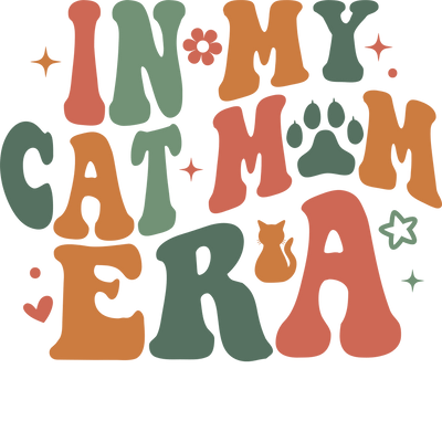 Funny Cat Mom Design - DTF Ready To Press - DTF Dallas 