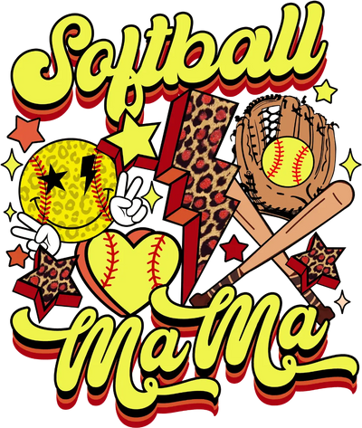 Softball Mama Design - DTF Ready To Press - DTF Dallas 