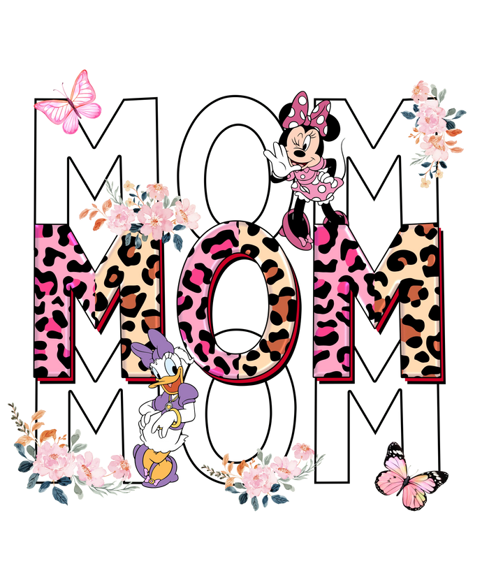 Floral Mother's Day Design pressed on a garment
