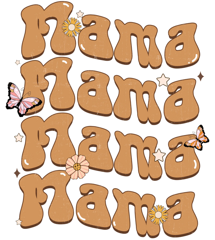 Cute Mother's Day Mama Design pressed on a garment