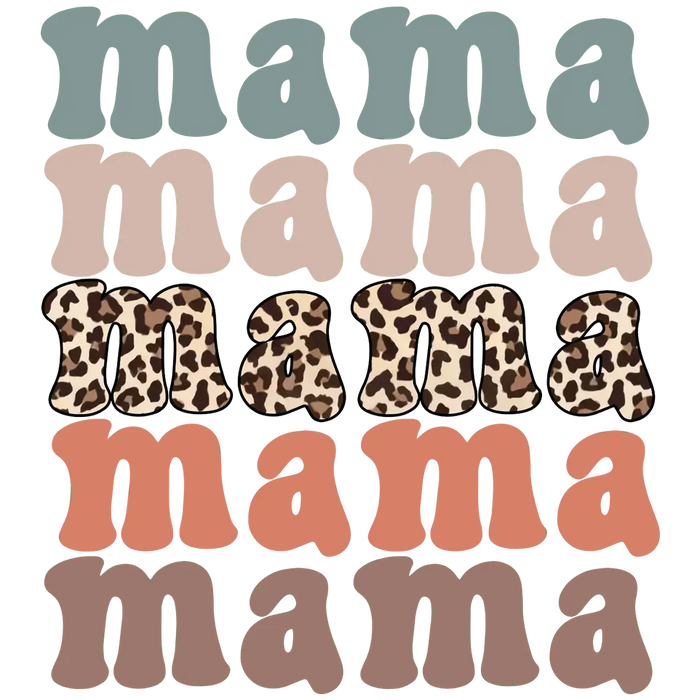 Mama Vibes Design pressed on a garment