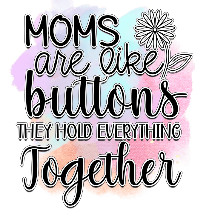 Cute Mother's Day Design pressed on a garment