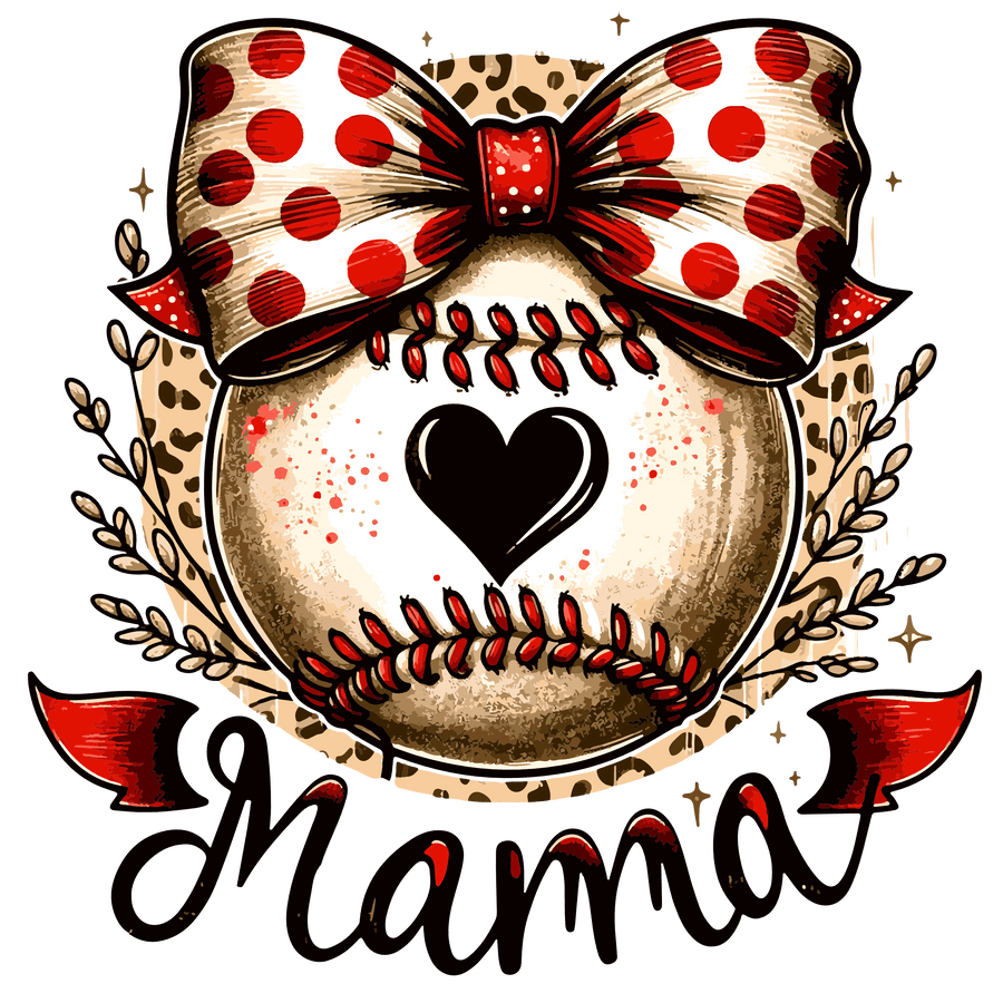 Baseball Mama Design DTF-Ready to Press (V1) | DTF Dallas