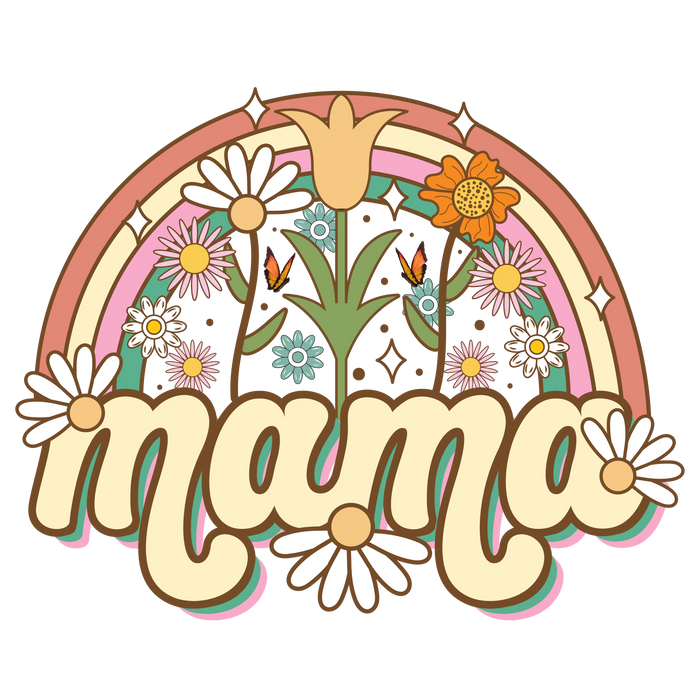 Cute Mama Design  (V2) pressed on a garment