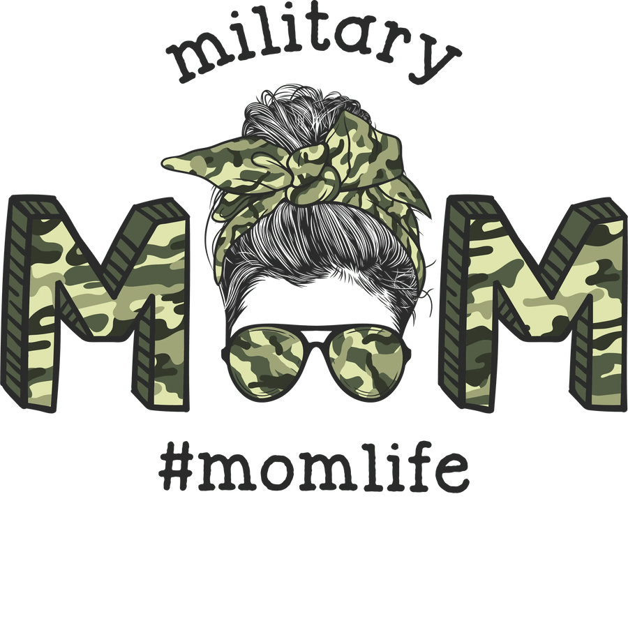 Military Mom DTF Design - Ready to Press V1 | DTF Dallas