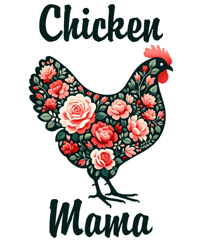 Chicken Mama Design pressed on a garment