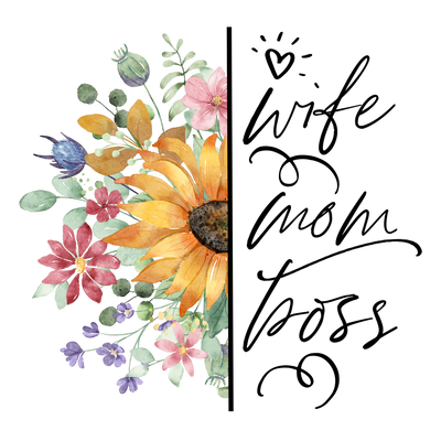 Wife Mom Boss DTF Ready to Press for Women V4 | DTF Dallas - DTF Dallas 