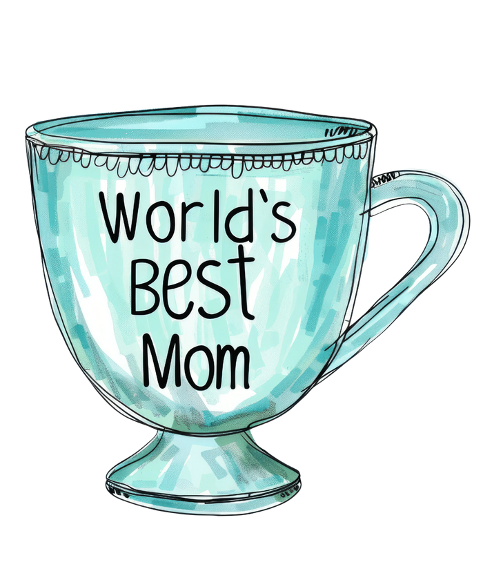 World's Best Mom Design  V2 pressed on a garment